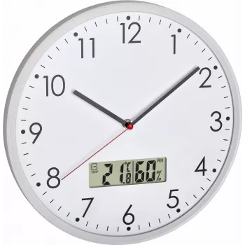 TFA 60.3048.02 kwartsklok, wit