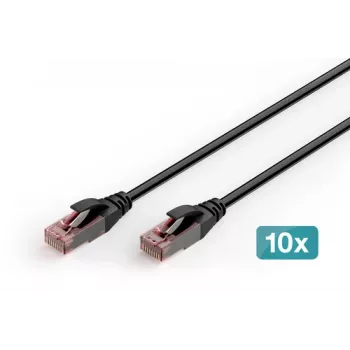 DIGITUS CAT 6 U-UTP outdoor patchkabel, koper, PE, 10 stuks