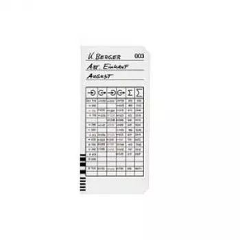 BÜRK MOBATIME Time Card Type 2-5 F.K975 (B01820400400) - 100-pack