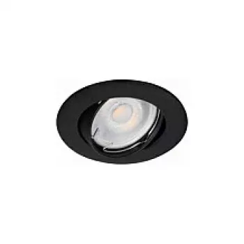 SYNERGY21 LED inbouwspot Phos kantelbaar rond zwart CCT verwisselbaar 7W 550lm