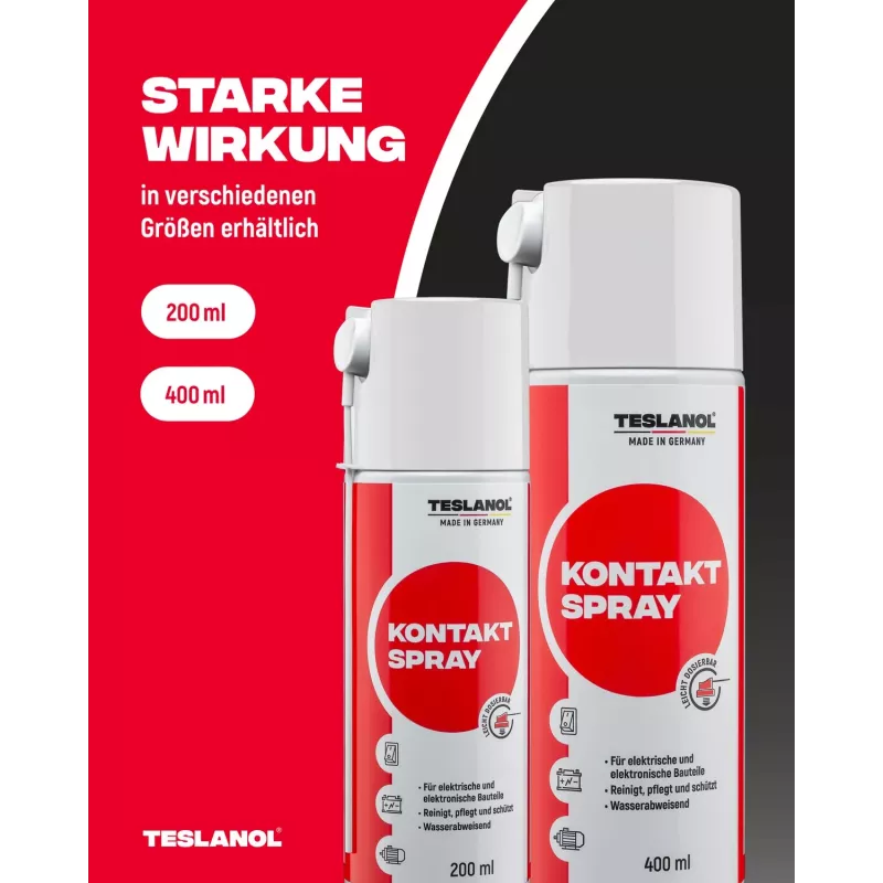 Teslanol contactspray 400ml, reiniger