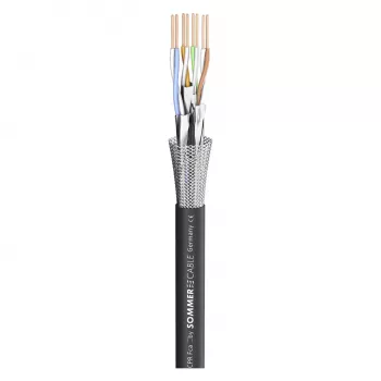 Sommer Cable SC-Mercator CAT.7 PUR netwerkkabel, PUR, Ø 6,4 mm, zwart, per meter verkocht (581-0071)