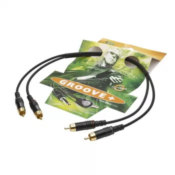 Sommer Cable SC-Onyx 2025 MKII stereo-cinchkabel, asymmetrisch, 2 x 1 x 0,25 mm², 2x cinchstekker naar 2x cinchstekker, HICON, zwart, 2,5 m (ON81-0250-SW)