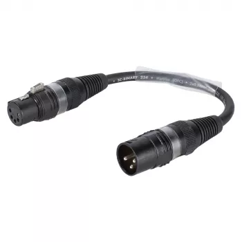 Sommer Cable adapterkabel, XLR-stekker 3-polig naar XLR-bus 5-polig, zwart, 0,15 m (B2WSU0015-SW)