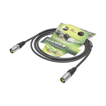 Sommer Cable SC-Mercator CAT.7 PUR netwerkkabel, 8 x 0,14 mm², RJ45 naar RJ45, NEUTRIK, zwart, 3 m (P7NE-0300-SW)