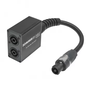 Sommer Cable SPY-N153 luidsprekerstekker audioadapter, recht, antraciet
