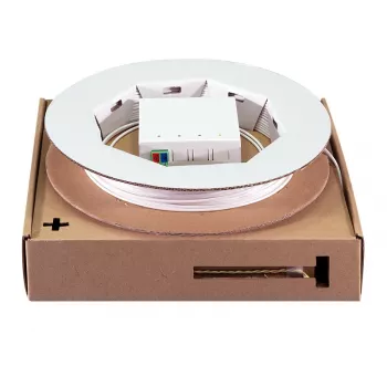 LogiLink FB2LC40 FTTH-aansluitbox met 40m dropkabel, 1x LC/APC, wit