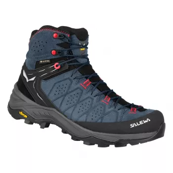 SALEWA schoenen Alp Trainer 2 Mid GTX dames - Java Blue / Fluo Coral - UK 5.5 (EU 38.5)