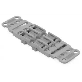 WAGO 221-2503 montageadapter met trekontlasting, 3-ader, lichtgrijs