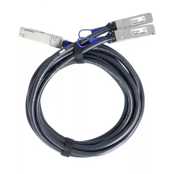 BlueOptics Cisco QDD-2Q200-CU2M BlueLAN Passieve 400GBASE-CR8 QSFP-DD naar 2x200GBASE-CR4 QSFP56 Direct Attach Breakout-kabel, 2m