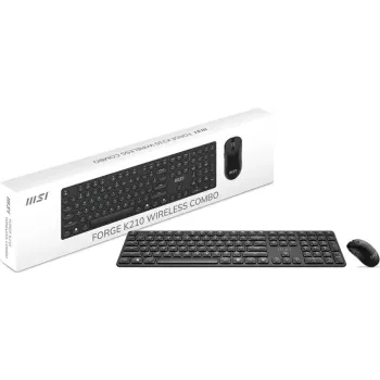 MSI FORGE K210 W COMBO FR Gaming Toetsenbord & Muis Combo (Franse AZERTY-layout, Zwart)