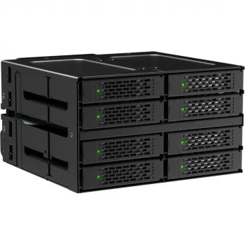 ICY DOCK ToughArmor MB508V5P-B 8-bay 2,5 inch U.2/U.3 NVMe SSD/HDD volledig metalen backplane-module