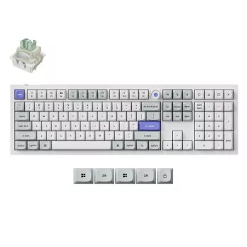 Keychron Q6HW-P1 full size magnetic white mechanisch toetsenbord