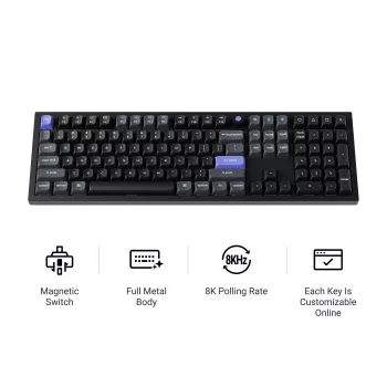 Keychron Q6HW-P1 full size magnetic white mechanisch toetsenbord