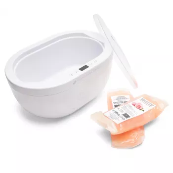 RIO PWAX-EU/1,1 Paraffinewaxbad verwarming - 200W, 2,3kg capaciteit, wit met paarse accenten