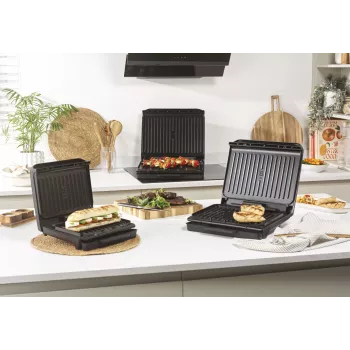 Salter EK6236VDE ActiGrill Everyday elektrische grill, 1000 W, antiaanbak, zwart/zilver