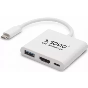SAVIO USB Type-C naar HDMI-adapter 4K @ 30Hz zwart