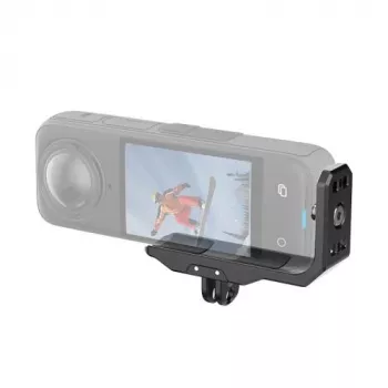 PULUZ adapter mount bracket horizontaal verticaal met 1/4 inch schroef en GoPro-systeem voor Insta360 X4 / Insta360 X5 / PU982B