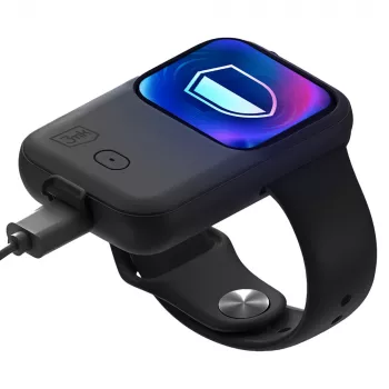3mk Endurance powerbankhoes voor Apple Watch 44 mm/45 mm 2,5 W 1200 mAh USB-C zwart