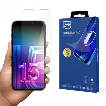3MK FlexibleGlass Pro screenprotector voor Apple iPhone 15 Pro