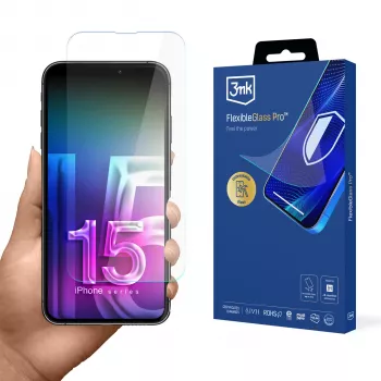 3MK FlexibleGlass Pro beeldschermfolie voor Apple iPhone 15 Pro Max