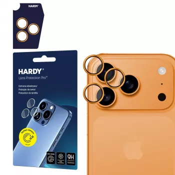 3MK HARDY Lens Protection Pro oranje voor Apple iPhone 17 Pro / 17 Pro Max
