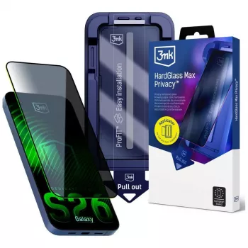 3mk HardGlass Max Privacy Screen Protector voor Samsung Galaxy S26