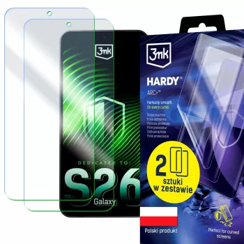 3MK PROTECTION Samsung Galaxy S26 - 3mk Hardy ARC+ schermfolie (2-pack)