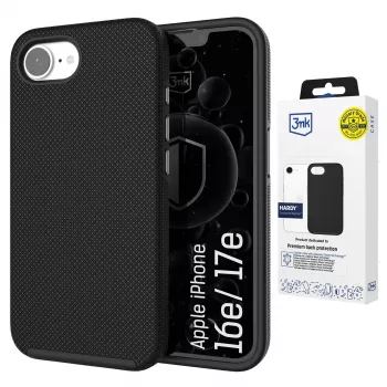 Apple iPhone 16E/ iPhone 17E - 3mk Hardy Shockproof MagCase, transparant