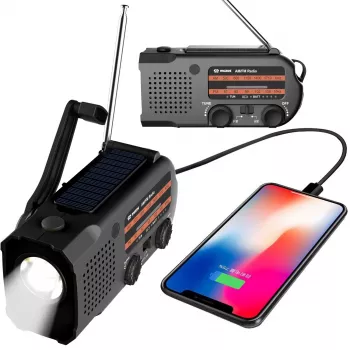 MOZOS ER-01 Solar dynamo AM/FM-radio 5000 mAh
