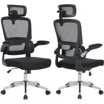 MOZOS ERGO-K Ergonomische bureaustoel met wielen zwart