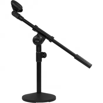 MOZOS SM807 Desktop-microfoonstandaard studiomicrofoonstandaard met zware ronde basis, zwart