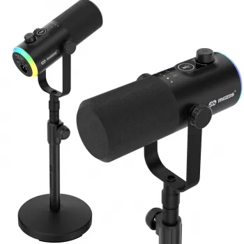Mozos GM-ONE USB XLR RGB LED-microfoon zwart