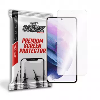 GrizzGlass Hybrid Glass screenprotector voor Samsung Galaxy S21 5G
