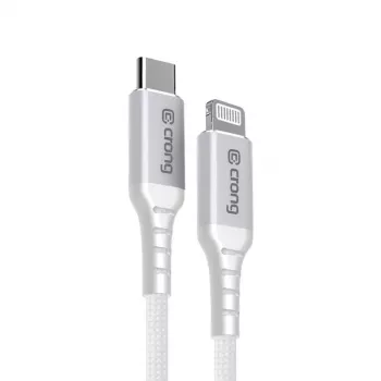 Crong Armor Link USB-C naar Lightning Fast Charging MFi-kabel 150cm wit
