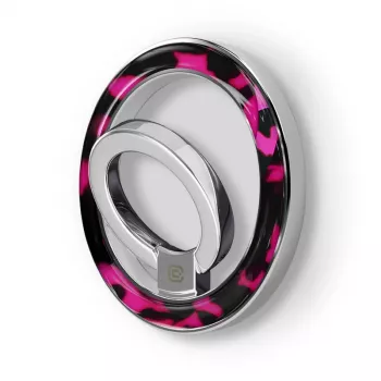 Crong Deluxe RING Holder - magnetische telefoonringhouder MagSafe (Pink Tortoise)