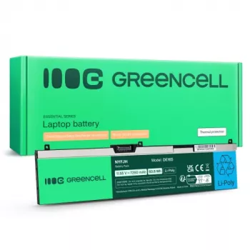 Greencell NYFJH-6C laptopaccu voor Dell Precision 15 7530 7540 7740, 97Wh, 11,4V, 8500mAh, zwart