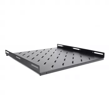 RACKTEL RL-P800S 1U 19 inch vaste rackplateau 800mm diepte 80kg draagvermogen zwart