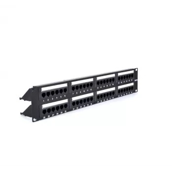 RACKTEL RL-PP4885E 48-poorts Cat.5e UTP patchpaneel 2U 19-inch zwart