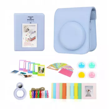 LOVEINSTANT 8-in-1 accessoireset voor Fujifilm Instax Mini 12 - blauw