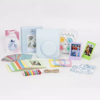 LOVEINSTANT 8-in-1 accessoireset voor Fujifilm Instax Mini 12 - blauw