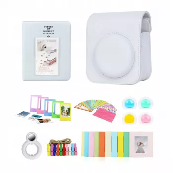 LOVEINSTANT 8-in-1 accessoireset voor Fujifilm Instax Mini 12 - wit