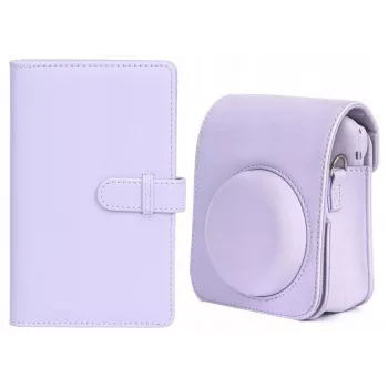 LOVEINSTANT Case Kit voor Fuji Instax Mini 12 + fotoalbum 108x / lila