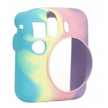 LOVEINSTANT siliconen hoesje voor Fujifilm Instax Mini 12 - regenboog