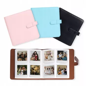 LOVEINSTANT fotoalbum 288 foto's voor Fujifilm Instax Square SQ1 / SQ6 / SQ10 / SQ20 / Square Link / Share SP-3, bruin