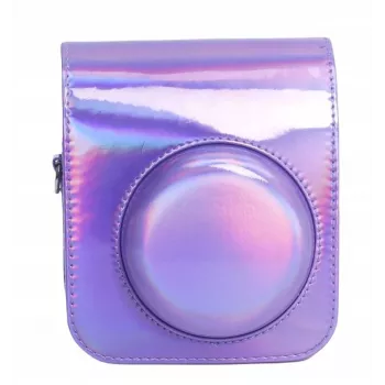 LOVEINSTANT hoesje etui voor Fujifilm Instax Mini 12 - lila glitter