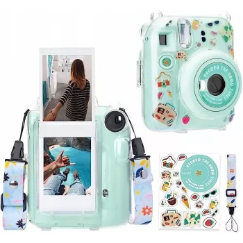 LOVEINSTANT Case voor Fujifilm Instax Mini 12 met stickers / Holiday Time