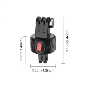 PULUZ magnetische snelkoppeling voor GoPro Hero 11 10 9 8 7 6 5 4 / SJCAM / Xiaomi / DJI - PU706b