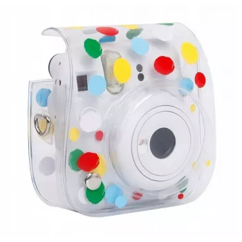 LOVEINSTANT hoesje pouch voor Fujifilm Instax Mini 12 - Colorful Dots