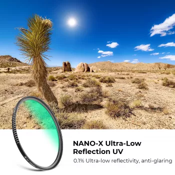 K&F Concept Nano-X UV-filter ultra low reflection MRC 62mm